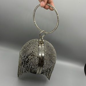 Black Crystal Ball Bag